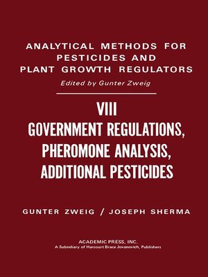 cover image of Analytical Methods for Pesticides and Plant Growth Regulators, Volume 8
